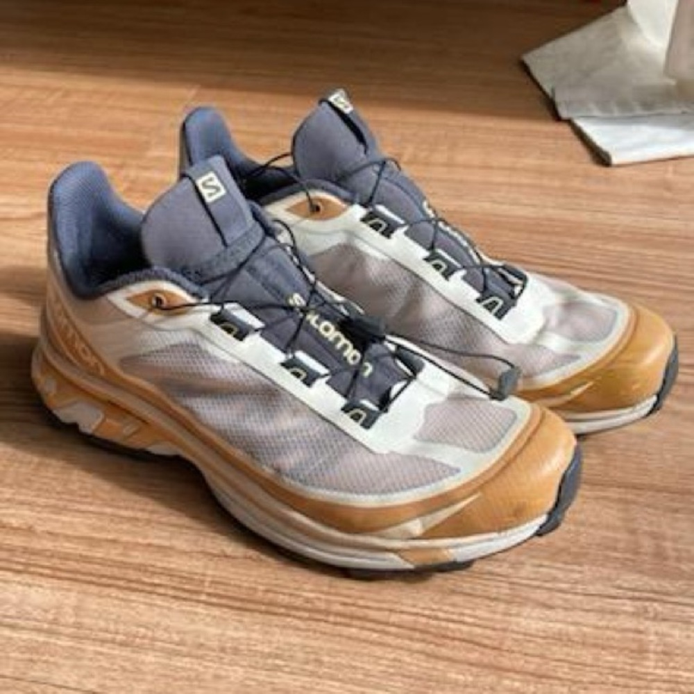 Salomon XT-6 FT in Morganite/Fenugreek/Black, size UK 9/EU 43.3/US M 9.5